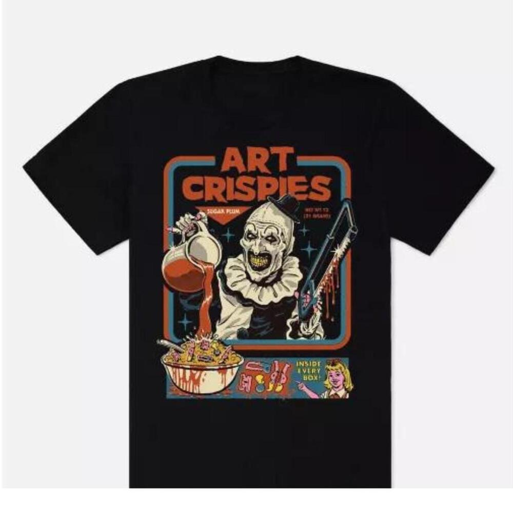 Art The Clown Crispies Terrifier T Shirt Steven Rhodes